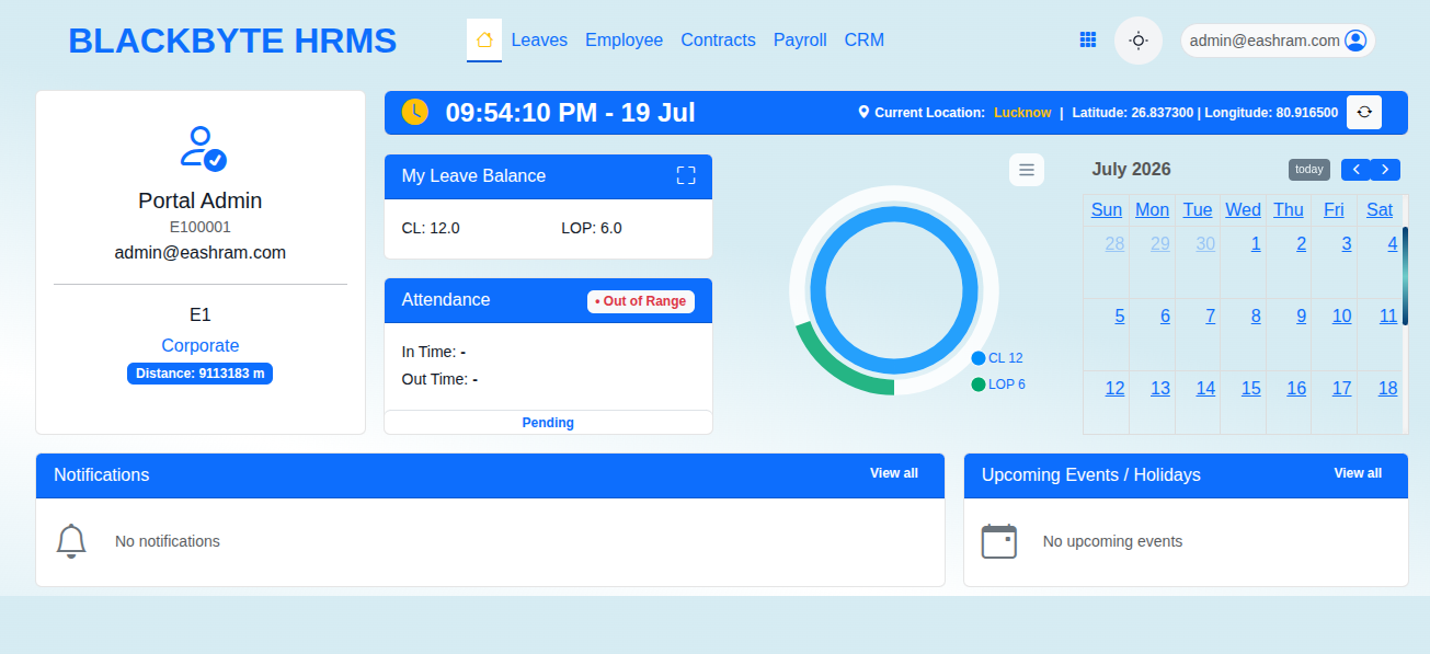 HRMS Dashboard